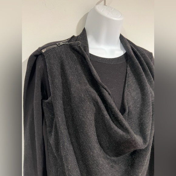 NWT All Saints Drina wrap sexy wool Dress - Picture 8 of 15